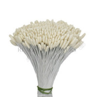 Тычинки для тюльпана крупные белые, 10 шт